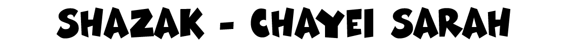 shazak - chayei sarah